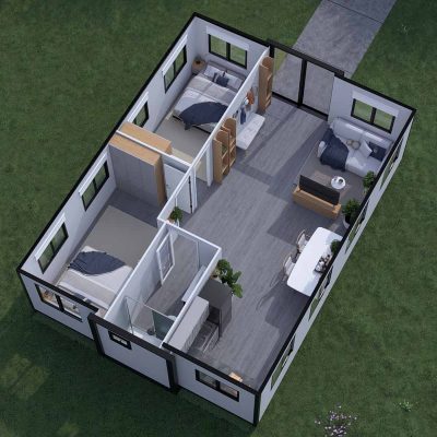 Mirage 2 Bed Floorplan 3D
