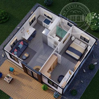 Oasis 1XLBed Floorplan 3D