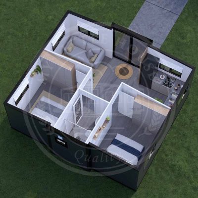 Oasis 2LBed Floorplan 3D